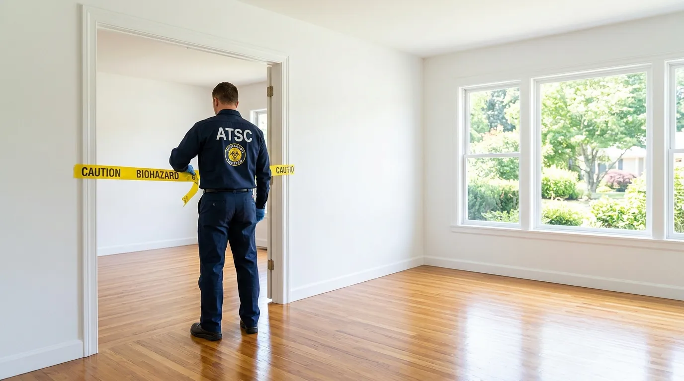 Certified biohazard cleanup crew performing Trauma Scene Cleanup in Lincoln Park